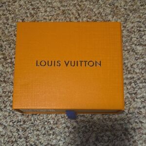 Louis Vuitton Bright Orange Box with Blue Tab